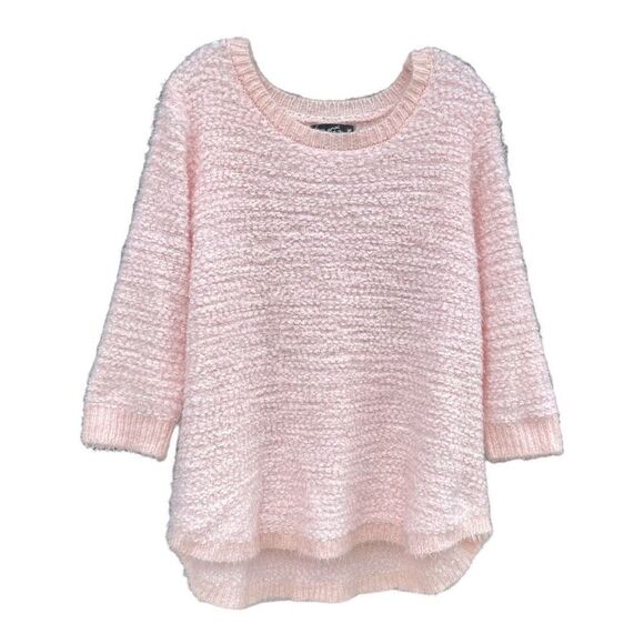 GNW Women’s Crew Fuzzy Sweater Pink 2X - Picture 1 of 2